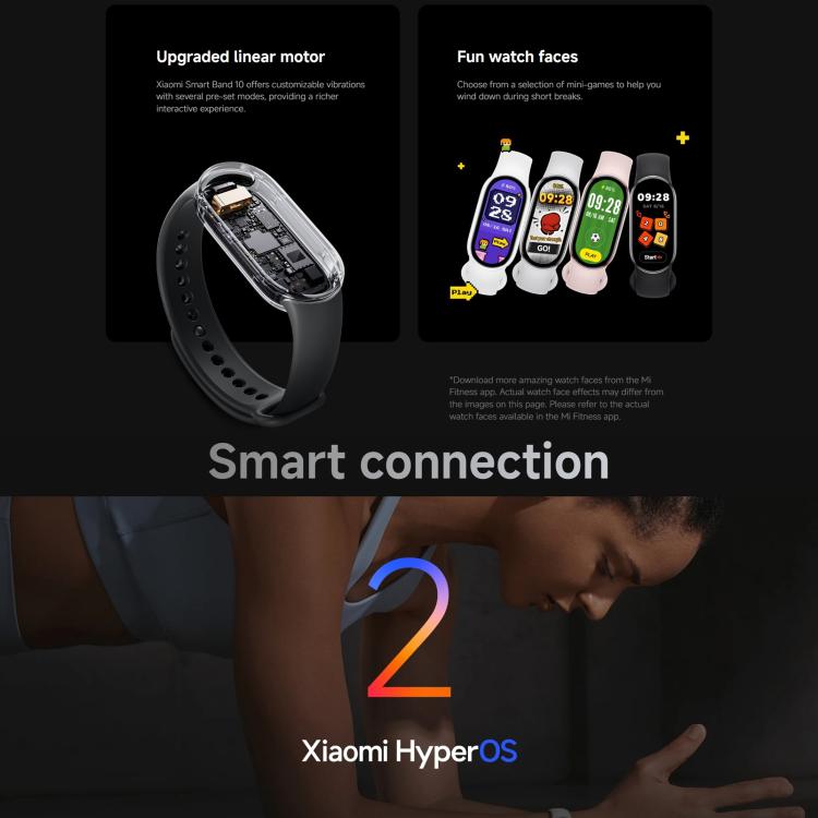 Xiaomi Smart Band 10 – 1.72" AMOLED Fitness Tracker with Blood Oxygen, Heart Rate Monitor & 5ATM Waterproof Design